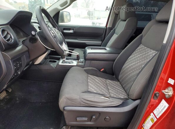 5TFEY5F1XKX253493 2019 TOYOTA TUNDRA Red Vista interior delantera
