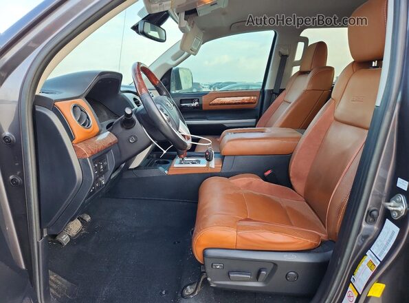 5TFGY5F11KX249129 2019 TOYOTA TUNDRA Gray Սալոնի դիմացի տեսք