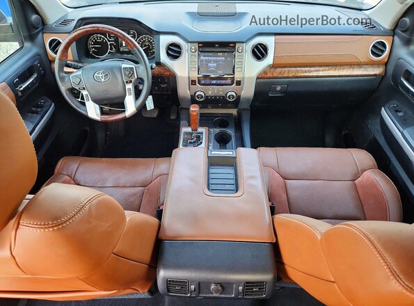 5TFGY5F11KX249129 2019 TOYOTA TUNDRA Gray Առջևի վահանակի տեսք