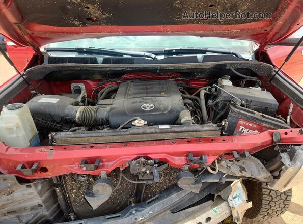 5TFHY5F10KX785669 2019 TOYOTA TUNDRA Red უკანა სალონის ხედი