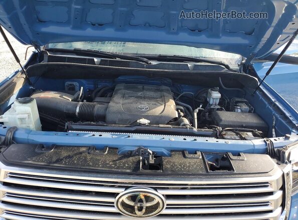 5TFHY5F14LX944064 2020 TOYOTA TUNDRA Blue Вид задньої частини салону