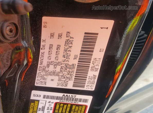 5TFHY5F15KX788955 2019 TOYOTA TUNDRA Black Вид наклейки з VIN-кодом