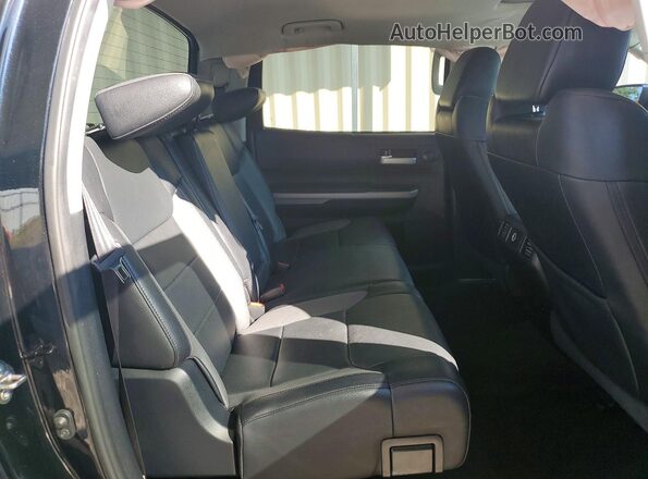 5TFHY5F15KX840259 2019 TOYOTA TUNDRA Black Вид задніх сидінь