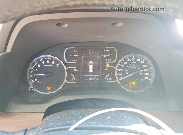 5TFHY5F15KX840259 2019 TOYOTA TUNDRA Black Вид щитка приладів