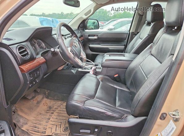 5TFHY5F1XHX583379 2017 TOYOTA TUNDRA Tan Front interior view
