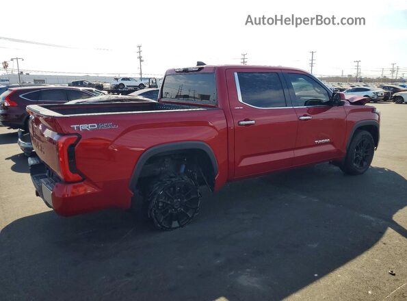 5TFJA5AB6NX014689 2022 TOYOTA TUNDRA Red უკანა მარჯვენა