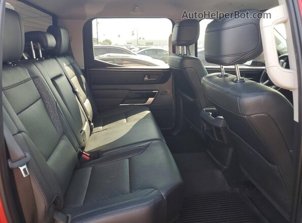 5TFJA5AB6NX014689 2022 TOYOTA TUNDRA Red უკანა სავარძლების ხედი