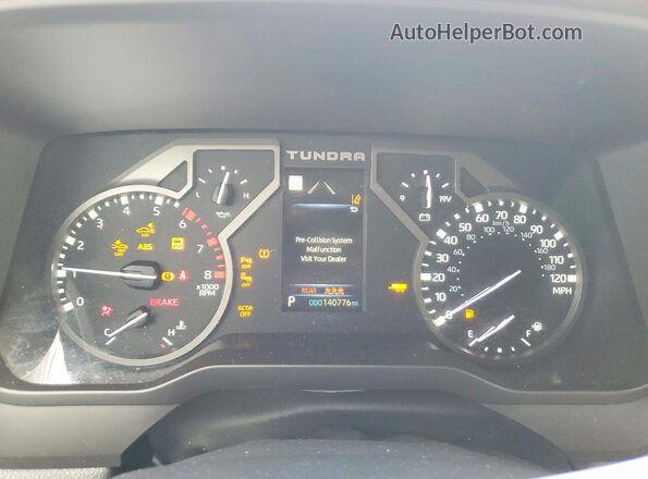 5TFJA5AB7NX019352 2022 TOYOTA TUNDRA Черный Вид щитка приборов