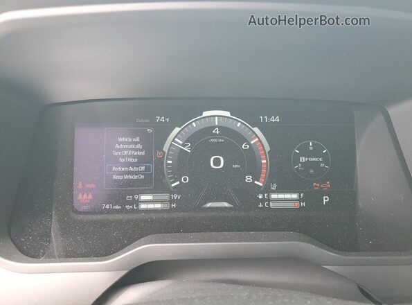 5TFJA5DB2SX316794 2025 TOYOTA TUNDRA Black ხელსაწყოთა პანელის ხედი
