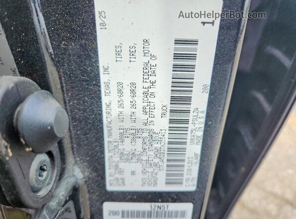 5TFJA5DB3TX355413 2026 TOYOTA TUNDRA Black VIN կոդի պիտակի տեսք