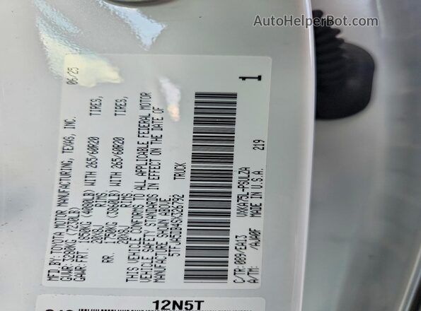 5TFJA5DB4SX326792 2025 TOYOTA TUNDRA Белый 