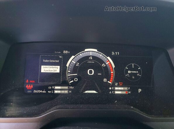 5TFJA5DB6RX210004 2024 TOYOTA TUNDRA Gray ხელსაწყოთა პანელის ხედი