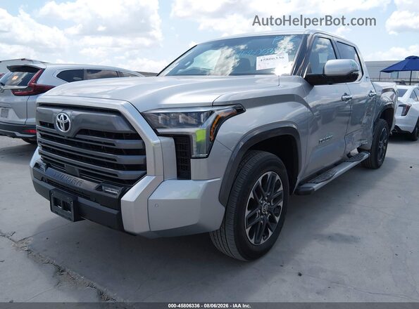 5TFJA5DBXPX106953 2023 TOYOTA TUNDRA Silver Առջևի ձախ երեք քառորդ տեսարան