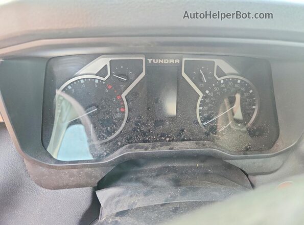 5TFJA5DBXPX111098 2023 TOYOTA TUNDRA White Vista del cuadro de instrumentos