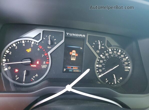 5TFJA5EC7PX014237 2023 TOYOTA TUNDRA Black ხელსაწყოთა პანელის ხედი
