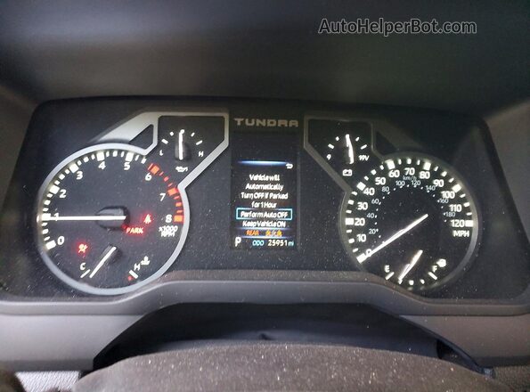 5TFKB5DB0SX323308 2025 TOYOTA TUNDRA Gray Widok zestawu wskaźników