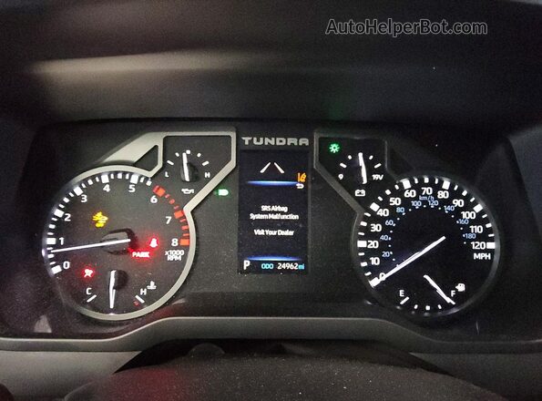 5TFKB5DBXSX297378 2025 TOYOTA TUNDRA Gray ხელსაწყოთა პანელის ხედი