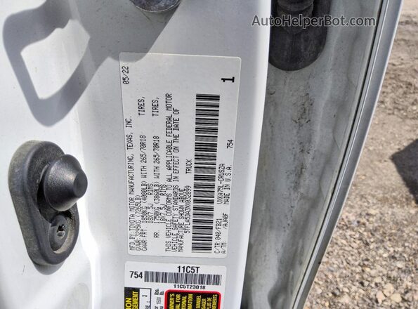 5TFLA5DA3NX032899 2022 TOYOTA TUNDRA White ძრავის განყოფილების ხედი