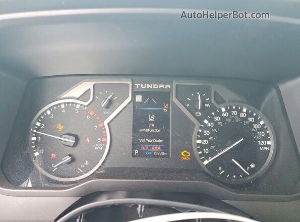 5TFLA5DB0RX142176 2024 TOYOTA TUNDRA Белый Вид щитка приборов