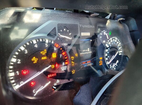 5TFLA5DB1RX135172 2024 TOYOTA TUNDRA Gray Instrument cluster view