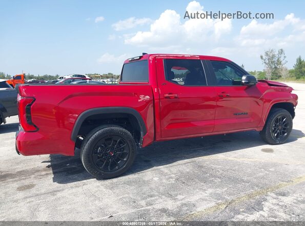 5TFLA5DB1SX267872 2025 TOYOTA TUNDRA Red Вид задньої частини салону