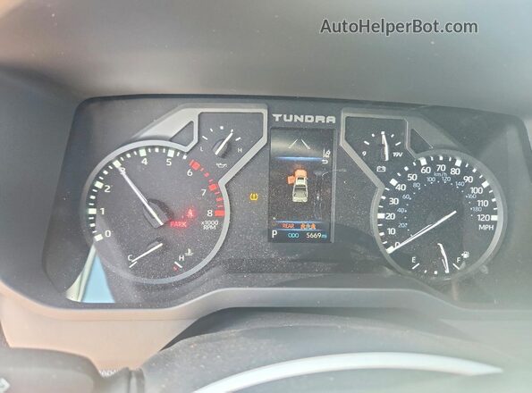 5TFLA5DB1TX392680 2026 TOYOTA TUNDRA Red Widok zestawu wskaźników