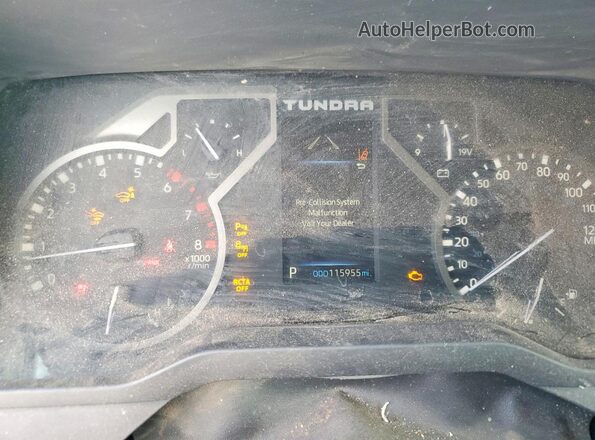 5TFLA5DB2NX045104 2022 TOYOTA TUNDRA Gray Widok zestawu wskaźników