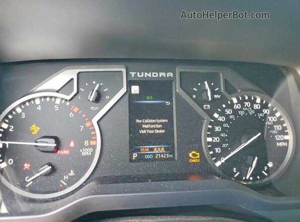 5TFLA5DB2SX292554 2025 TOYOTA TUNDRA Зеленый Вид щитка приборов