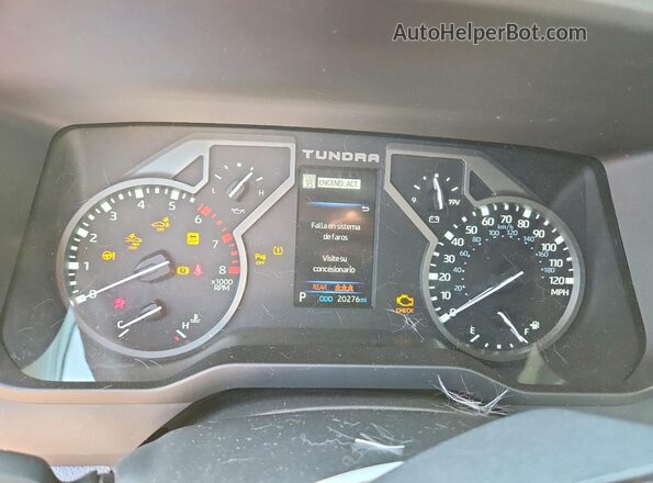 5TFLA5DB3RX174023 2024 TOYOTA TUNDRA Black Instrument cluster view