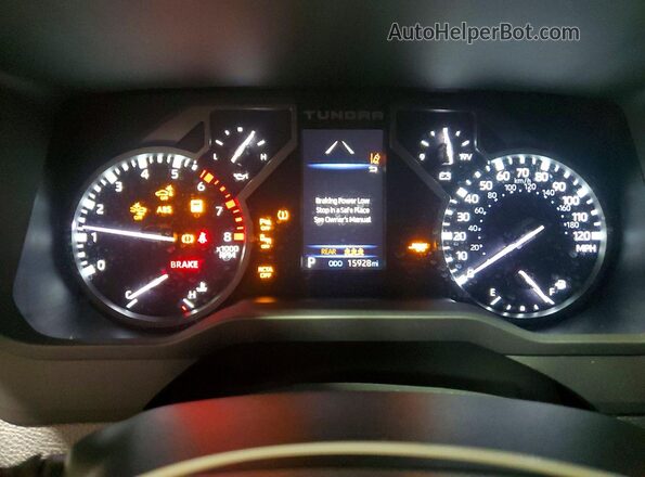 5TFLA5DB4SX254078 2025 TOYOTA TUNDRA Blue Instrument cluster view