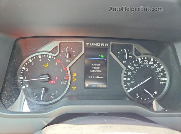 5TFLA5DB5PX058478 2023 TOYOTA TUNDRA White Vista del cuadro de instrumentos