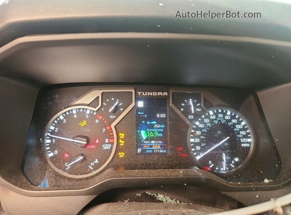 5TFLA5DB5SX325756 2025 TOYOTA TUNDRA Серый Вид щитка приборов