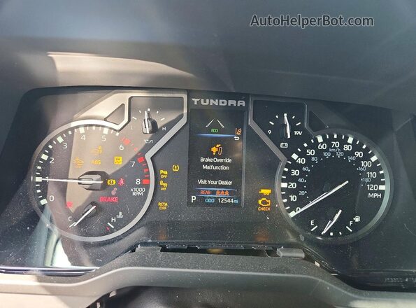 5TFLA5DB5TX343756 2026 TOYOTA TUNDRA Green Instrument cluster view