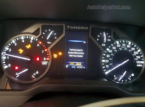 5TFLA5DB7PX078019 2023 TOYOTA TUNDRA Gray Widok zestawu wskaźników