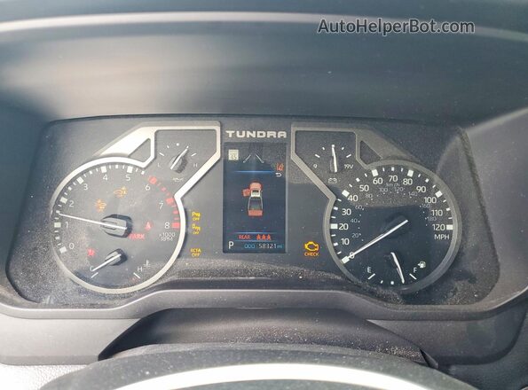 5TFLA5DB9RX212872 2024 TOYOTA TUNDRA Gray Instrument cluster view