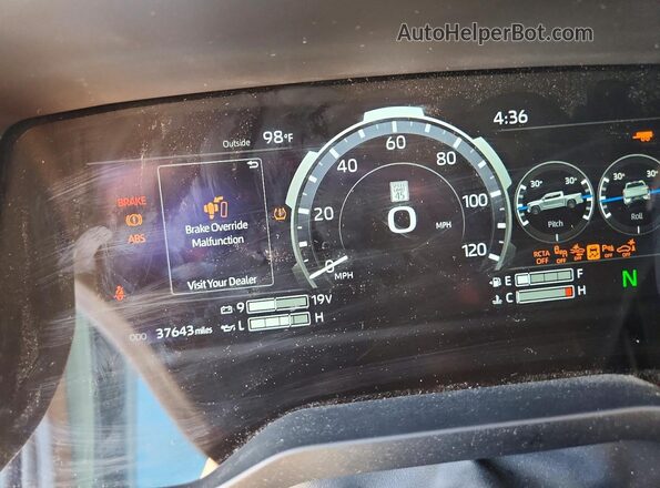 5TFMA5DB0PX120843 2023 TOYOTA TUNDRA Black ხელსაწყოთა პანელის ხედი