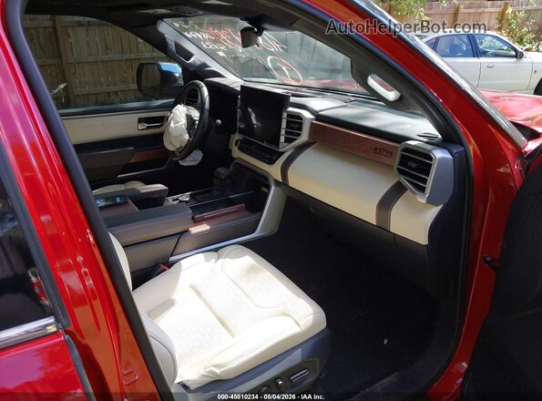 5TFMA5DB1PX085133 2023 TOYOTA TUNDRA Red Widok wnętrza z przodu