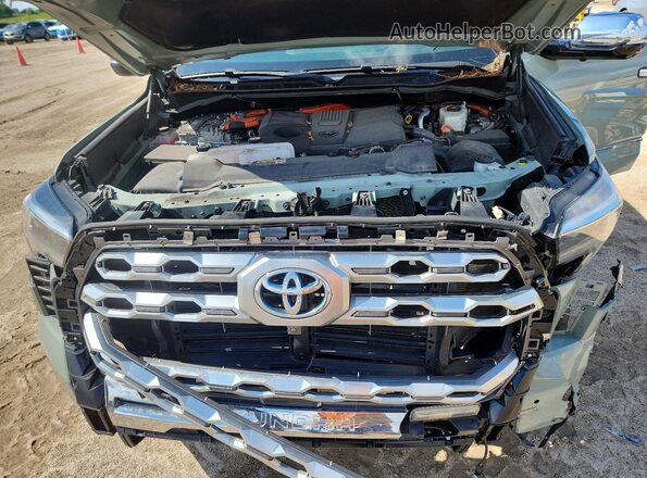 5TFMC5AB5RX003762 2024 TOYOTA TUNDRA Зеленый Вид задней части салона