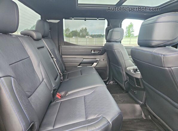 5TFNA5DB5RX221237 2024 TOYOTA TUNDRA Black Rear seats view