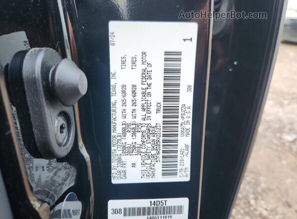 5TFNA5DB5RX221237 2024 TOYOTA TUNDRA Black VIN sticker view