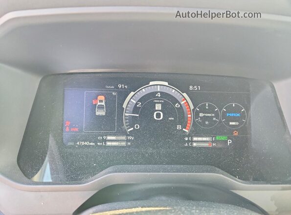 5TFNC5DB3RX047131 2024 TOYOTA TUNDRA Gray Vista del cuadro de instrumentos