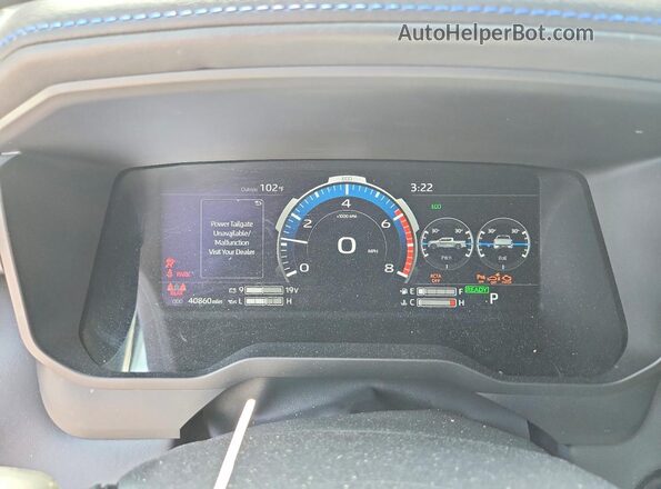 5TFNC5DB4SX092794 2025 TOYOTA TUNDRA White ხელსაწყოთა პანელის ხედი