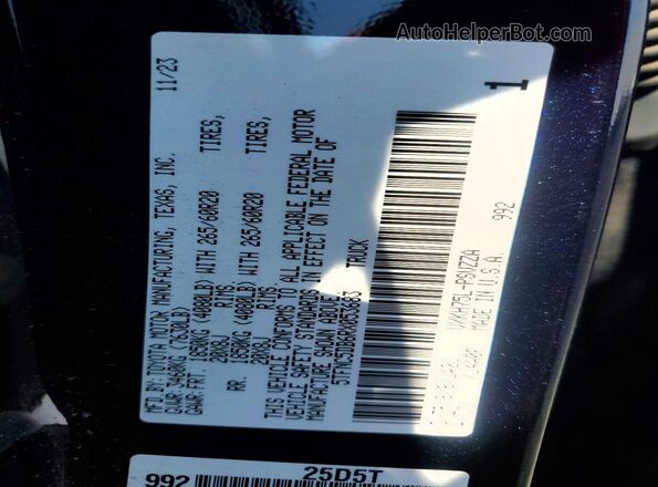 5TFNC5DB6RX053683 2024 TOYOTA TUNDRA Blue Widok komory silnika