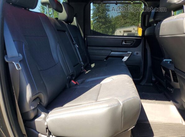 5TFNC5EC6NX001827 2022 TOYOTA TUNDRA Black Vista de los asientos traseros