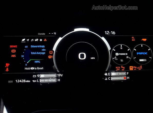 5TFPC5DB0SX105162 2025 TOYOTA TUNDRA Black Սարքավորումների վահանակի տեսք