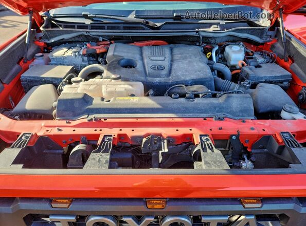 5TFPC5DB9PX027259 2023 TOYOTA TUNDRA Оранжевый Вид задней части салона