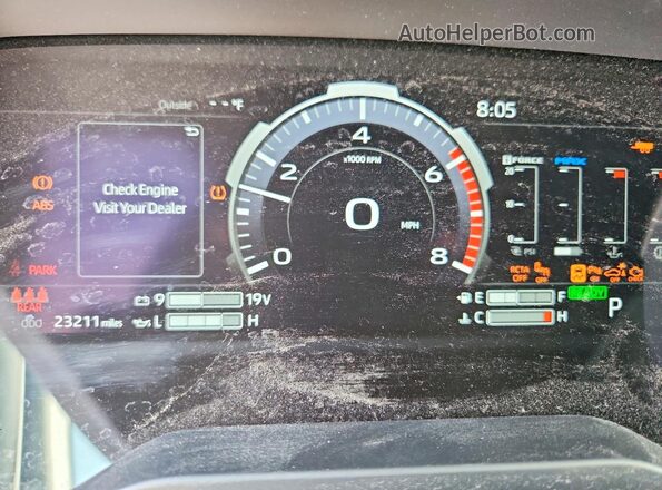 5TFPC5DB9RX084967 2024 TOYOTA TUNDRA Gray Instrument cluster view