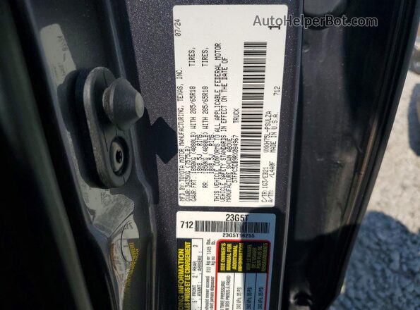 5TFPC5DB9RX084967 2024 TOYOTA TUNDRA Gray VIN sticker view
