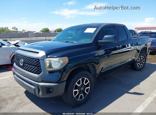 5TFRM5F10JX133732 2018 TOYOTA TUNDRA Black Առջևի ձախ երեք քառորդ տեսարան