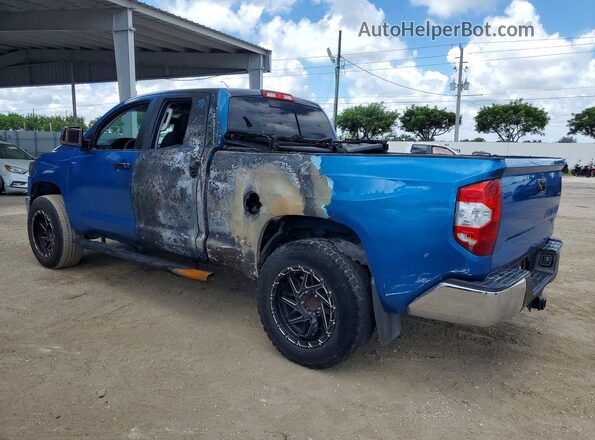 5TFRM5F1XGX100519 2016 TOYOTA TUNDRA Blue Задня ліва чверть